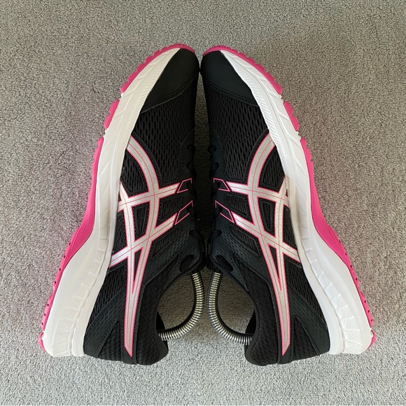 NEW Asics Womens 9.5 Gel Contend 6 Athletic Running Shoes 1012A571 Black Pink - Picture 6 of 8